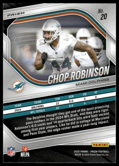 Chop Robinson 2025 Panini Prizm #20 Silver