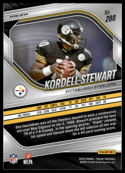 Kordell Stewart 2025 Panini Prizm #288 Neon Green Pulsar