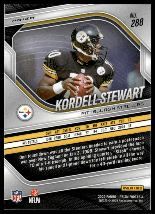 Kordell Stewart 2025 Panini Prizm #288 Neon Green Pulsar