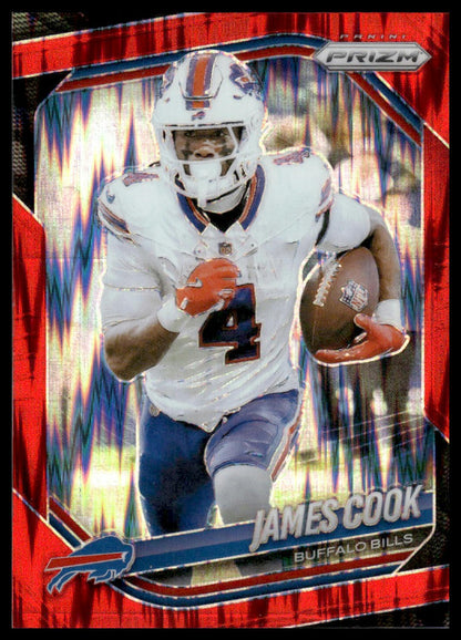 James Cook 2025 Panini Prizm #27 Red Flash