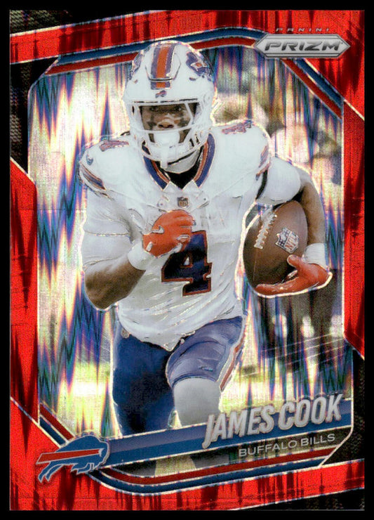 James Cook 2025 Panini Prizm #27 Red Flash