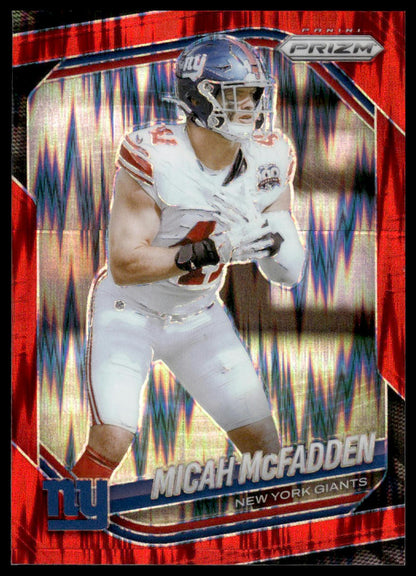 Micah McFadden 2025 Panini Prizm #95 Red