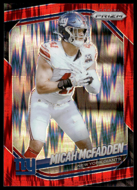 Micah McFadden 2025 Panini Prizm #95 Red