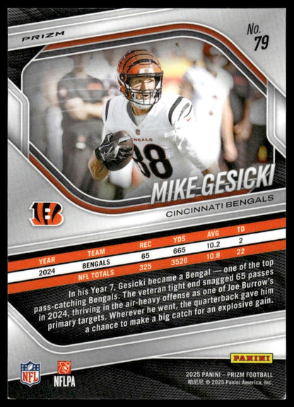 Mike Gesicki 2025 Panini Prizm #79 Silver