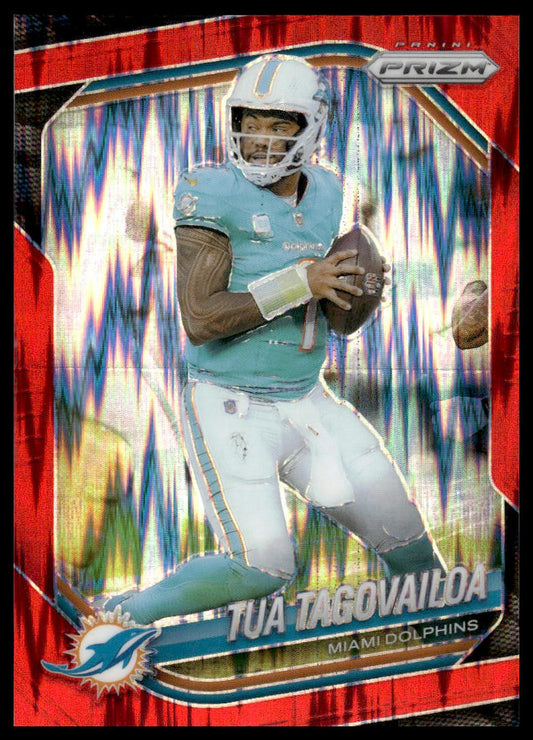 Tua Tagovailoa 2025 Panini Prizm #58 Neon Green Pulsar