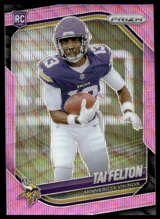Tai Felton 2025 Panini Prizm #361 Red Wave