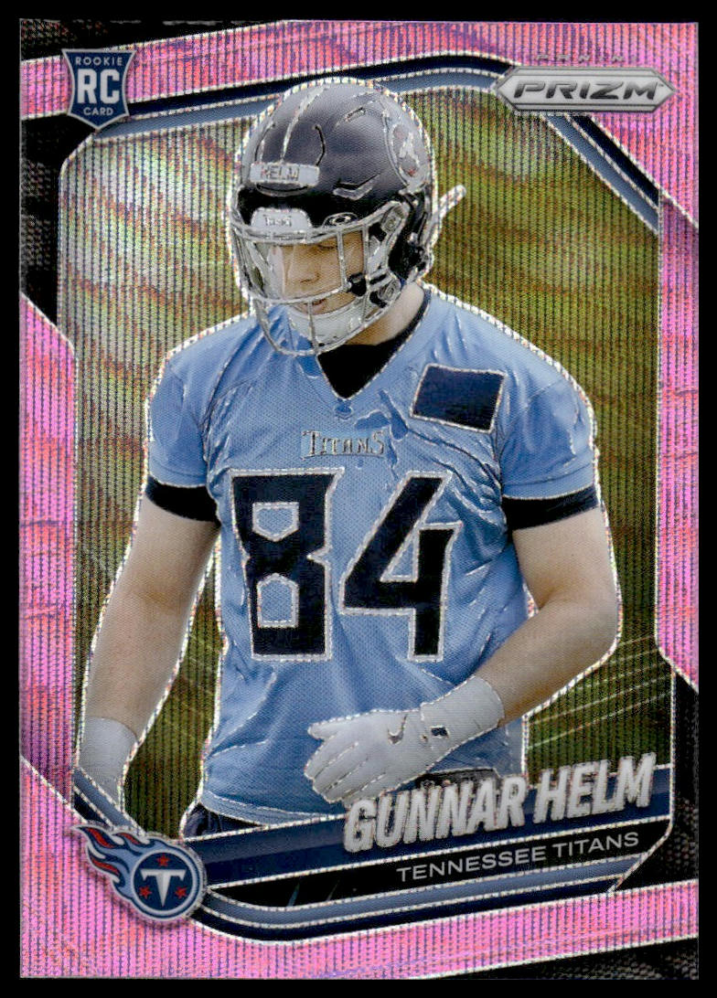 Gunnar Helm 2025 Panini Prizm #359 Pink