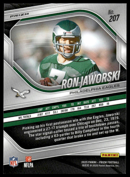 Ron Jaworski 2025 Panini Prizm #207 Pink Wave