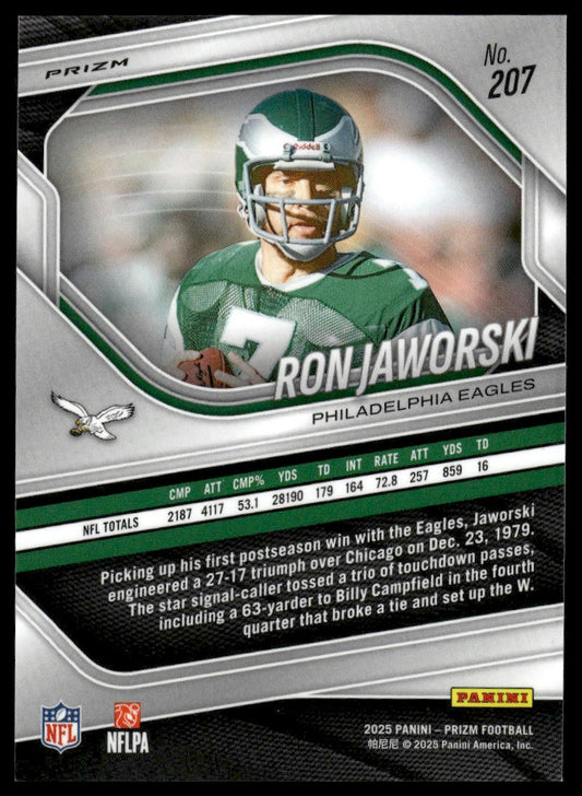 Ron Jaworski 2025 Panini Prizm #207 Pink Wave