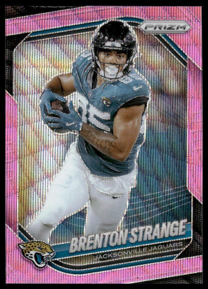 Brenton Strange 2025 Panini Prizm #136 Pink Wave