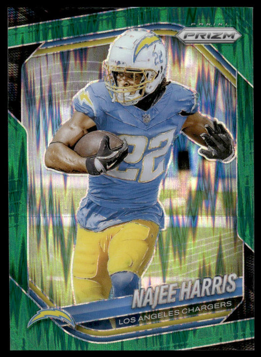 Najee Harris 2025 Panini Prizm #32 Neon Green Pulsar