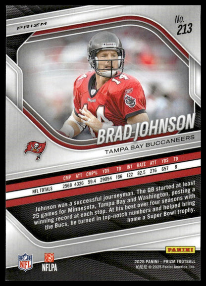 Brad Johnson 2025 Panini Prizm #213 Pink Wave