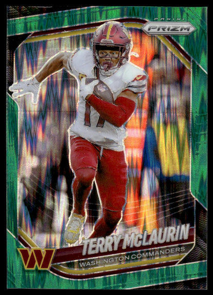 Terry McLaurin 2025 Panini Prizm #223 Green Flash