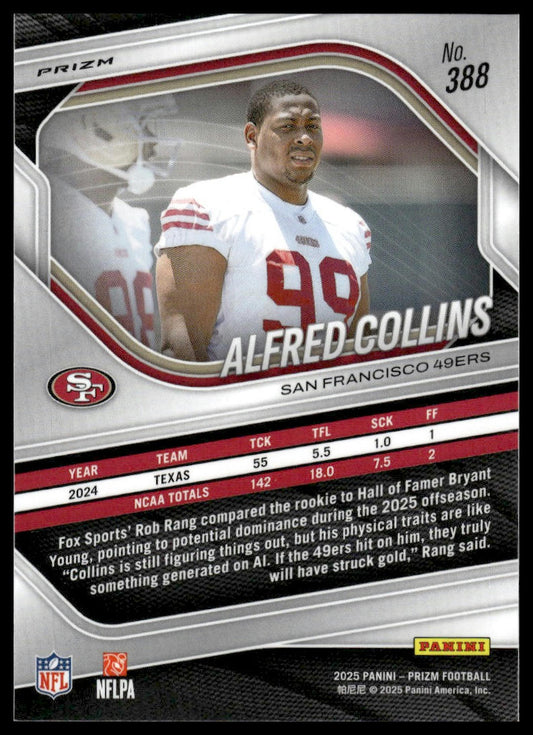 Alfred Collins 2025 Panini Prizm #388 White Disco