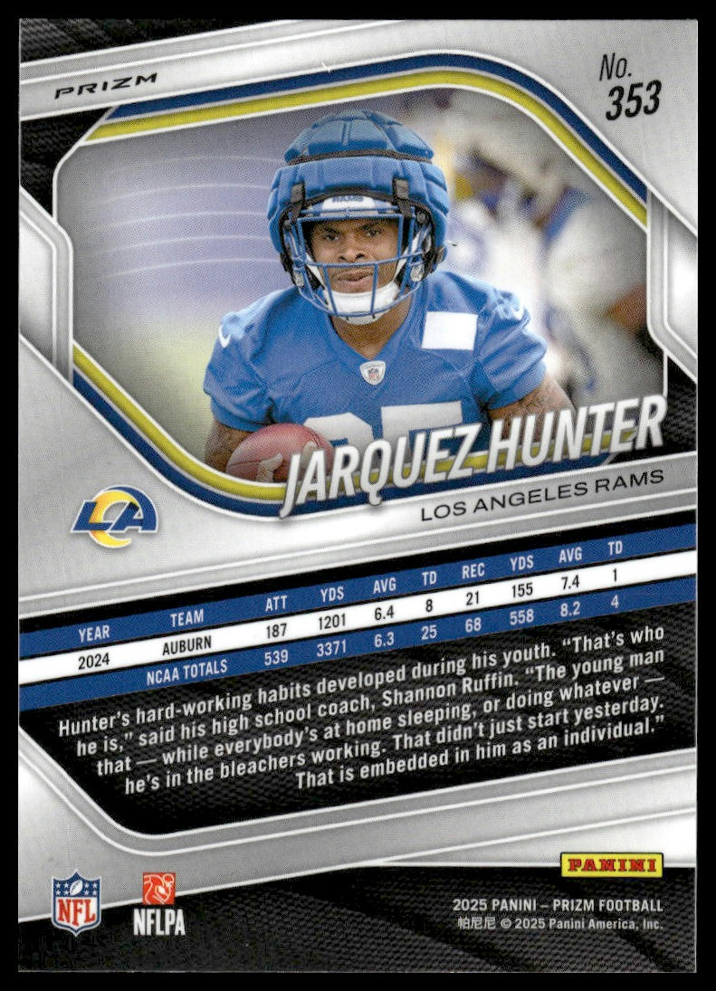 Jarquez Hunter 2025 Panini Prizm #353 White Disco