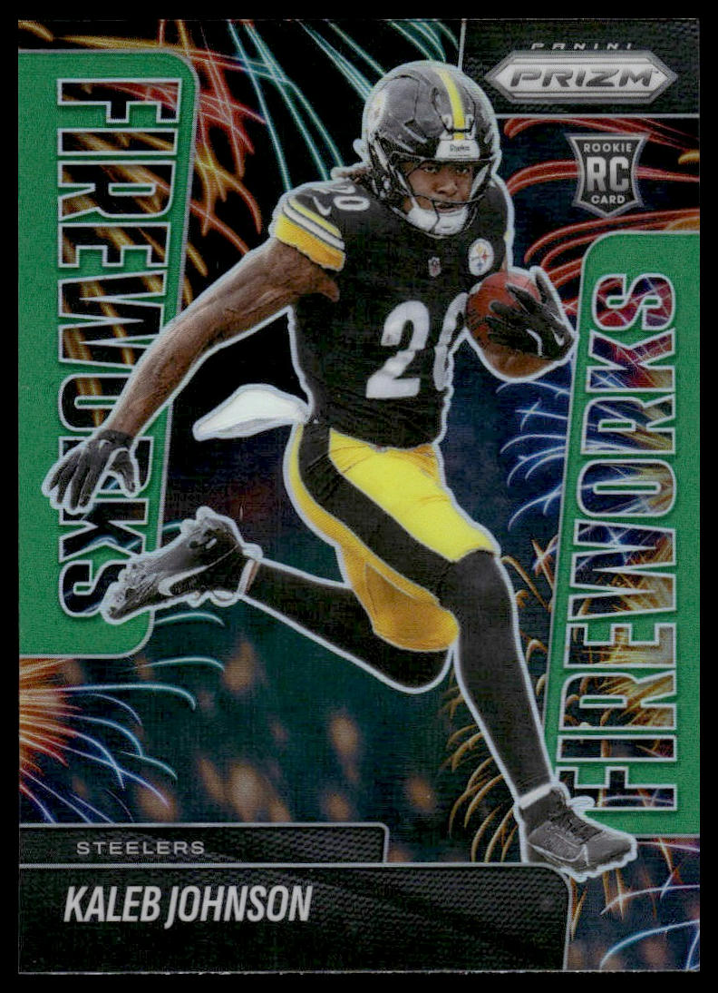 Kaleb Johnson 2025 Panini Prizm #4 Fireworks