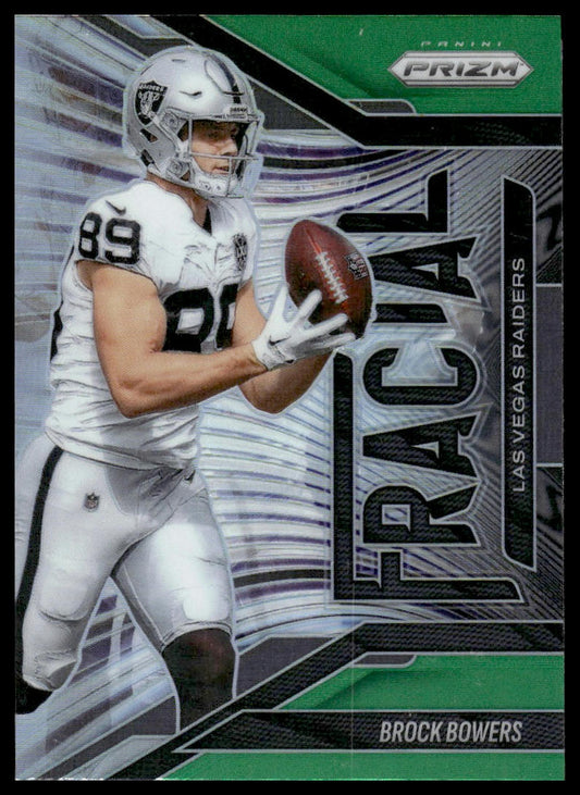 Brock Bowers 2025 Panini Prizm #6 Fractal Silver
