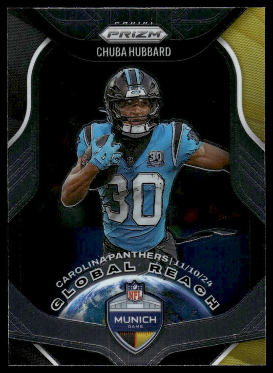 Chuba Hubbard 2025 Panini Prizm #9 Global Reach