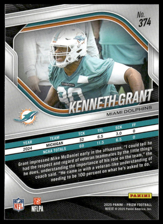 Kenneth Grant 2025 Panini Prizm #374 Green Scope