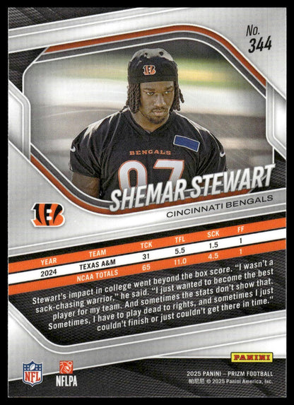 Shemar Stewart 2025 Panini Prizm #344 Neon Green Pulsar