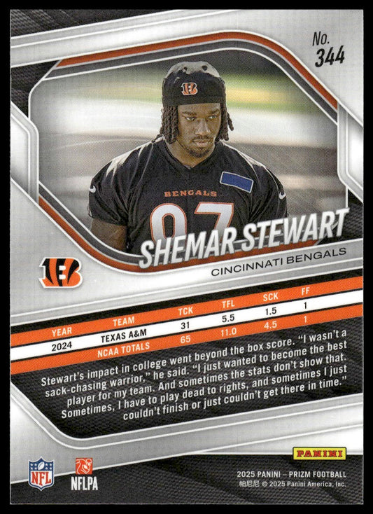 Shemar Stewart 2025 Panini Prizm #344 Neon Green Pulsar