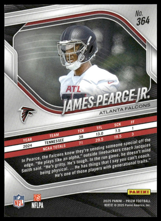 James Pearce Jr. 2025 Panini Prizm #364 Hyper