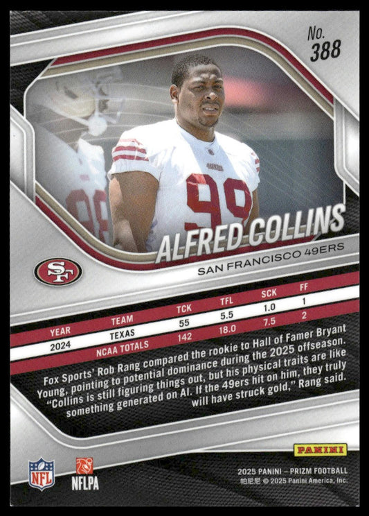 Alfred Collins 2025 Panini Prizm #388 Pink