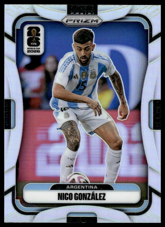 2026 Panini Prizm FIFA World Cup #16 Nico González Silver Prizm
