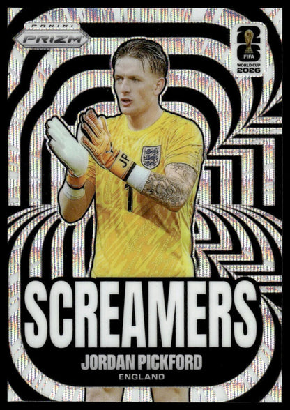 2026 Panini Prizm FIFA World Cup #2 Jordan Pickford Screamers Silver Prizm