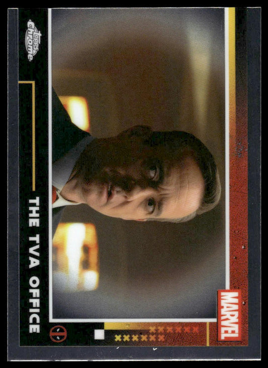 2025 Topps Chrome Deadpool #57 The TVA Office