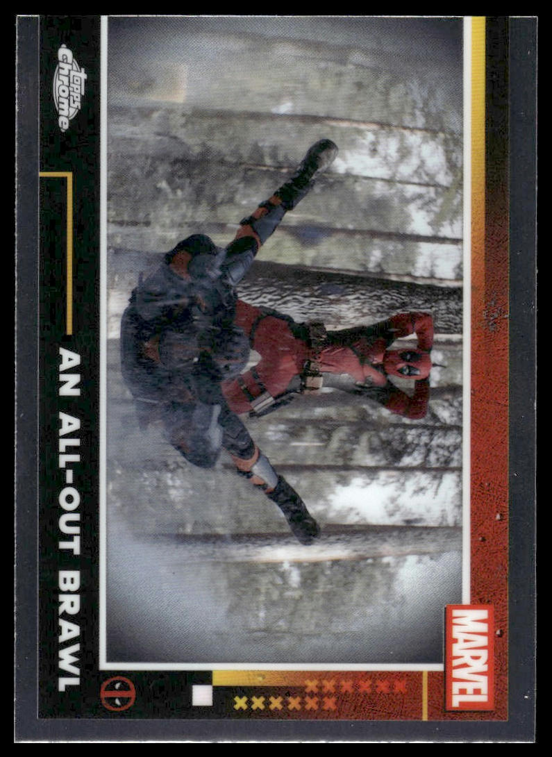 2025 Topps Chrome Deadpool #52 An All-Out Brawl