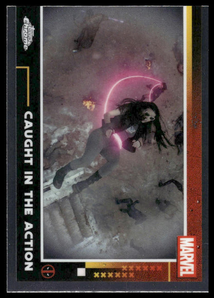 2025 Topps Chrome Deadpool #84 Caught in the Action