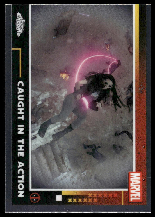 2025 Topps Chrome Deadpool #84 Caught in the Action
