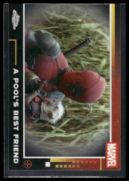 2025 Topps Chrome Deadpool #74 A Pool's Best Friend