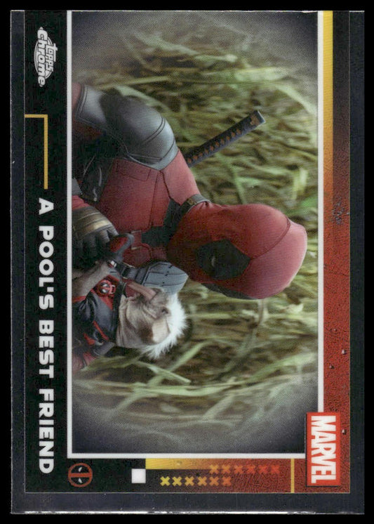 2025 Topps Chrome Deadpool #74 A Pool's Best Friend