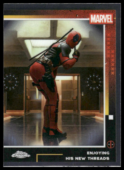 2025 Topps Chrome Deadpool #59 Enjoying His New Threads