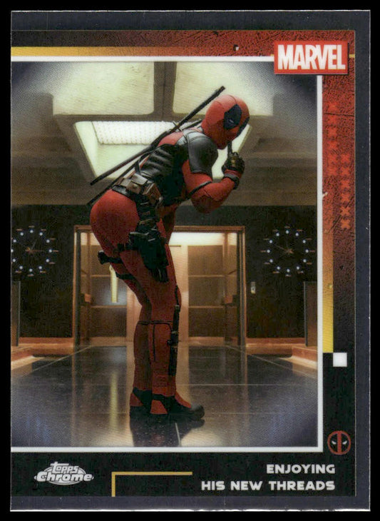 2025 Topps Chrome Deadpool #59 Enjoying His New Threads