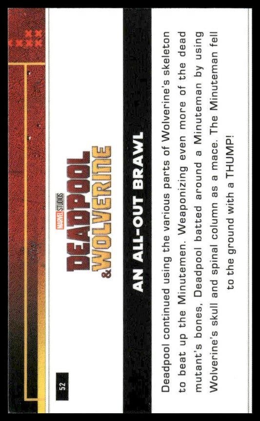 2025 Topps Chrome Deadpool #52 An All-Out Brawl