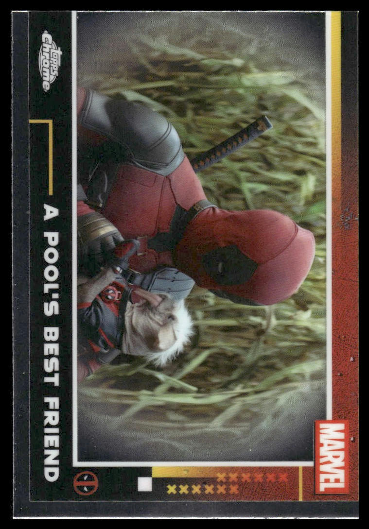 2025 Topps Chrome Deadpool #74 A Pool's Best Friend