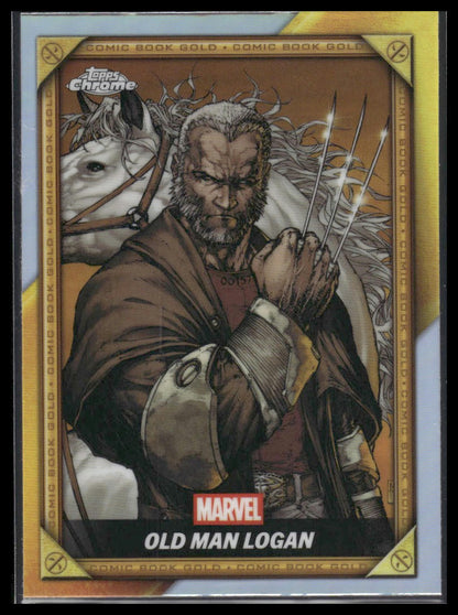 2025 Topps Chrome Deadpool #CB-9 Wolverine #66 Comic Book Gold