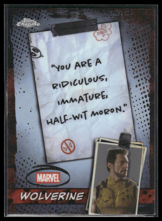 2025 Topps Chrome Deadpool #WM-02 Wolverine Wolverine Moments