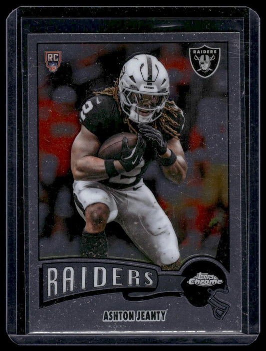 2025 Topps Chrome Football #1975-20 Ashton Jeanty 1975 Topps Football Design