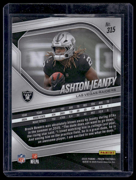 2025 Panini Prizm Football #315 Ashton Jeanty