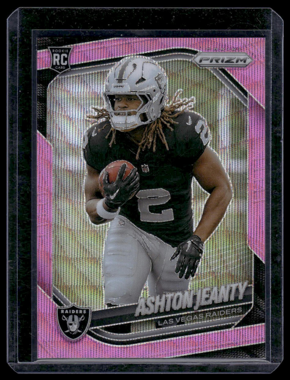 2025 Panini Prizm Football #315 Ashton Jeanty Pink Pulsar Prizm