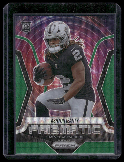 2025 Panini Prizm Football #7 Ashton Jeanty Green Pulsar Prizm Prizmatic