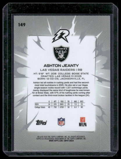2025 Topps Resurgence Football #149 Ashton Jeanty Red White Blue Disco