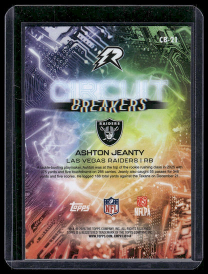 2025 Topps Resurgence Football #CB-21 Ashton Jeanty Circuit Breakers