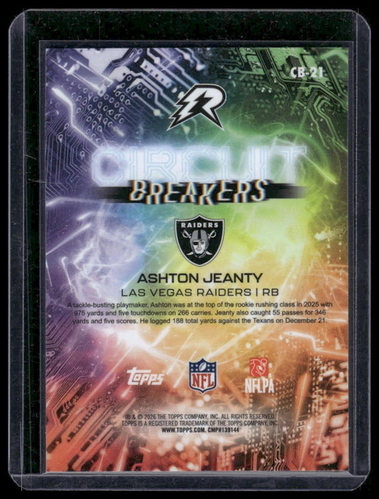 2025 Topps Resurgence Football #CB-21 Ashton Jeanty Circuit Breakers
