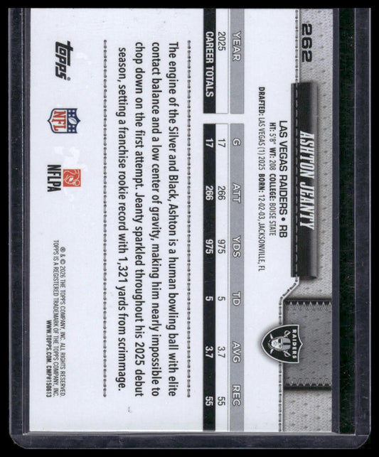 2026 Topps Football #262 Ashton Jeanty