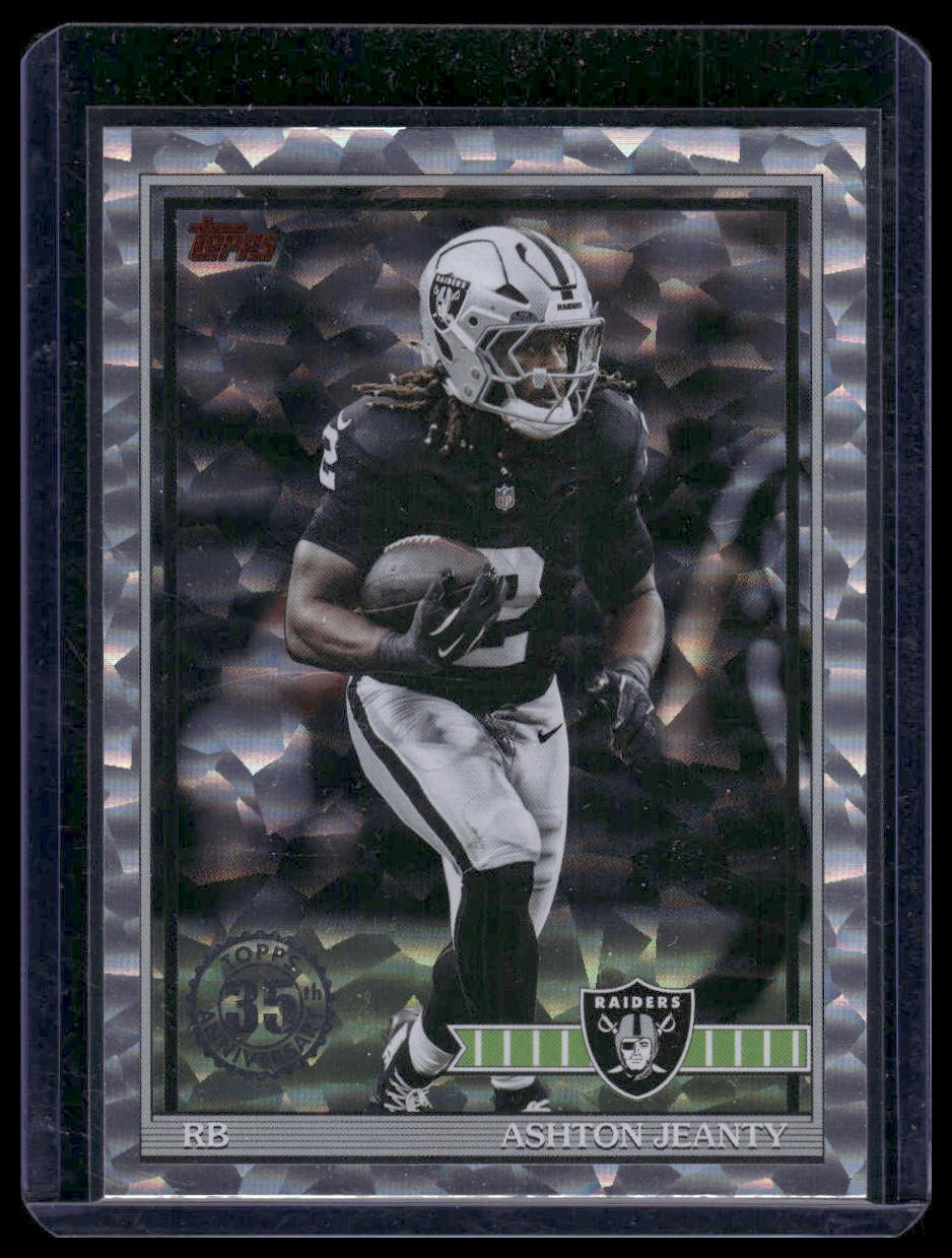 2026 Topps #91TF-27 Ashton Jeanty Cracked Ice Foil 1991 Topps 35th Anniversary